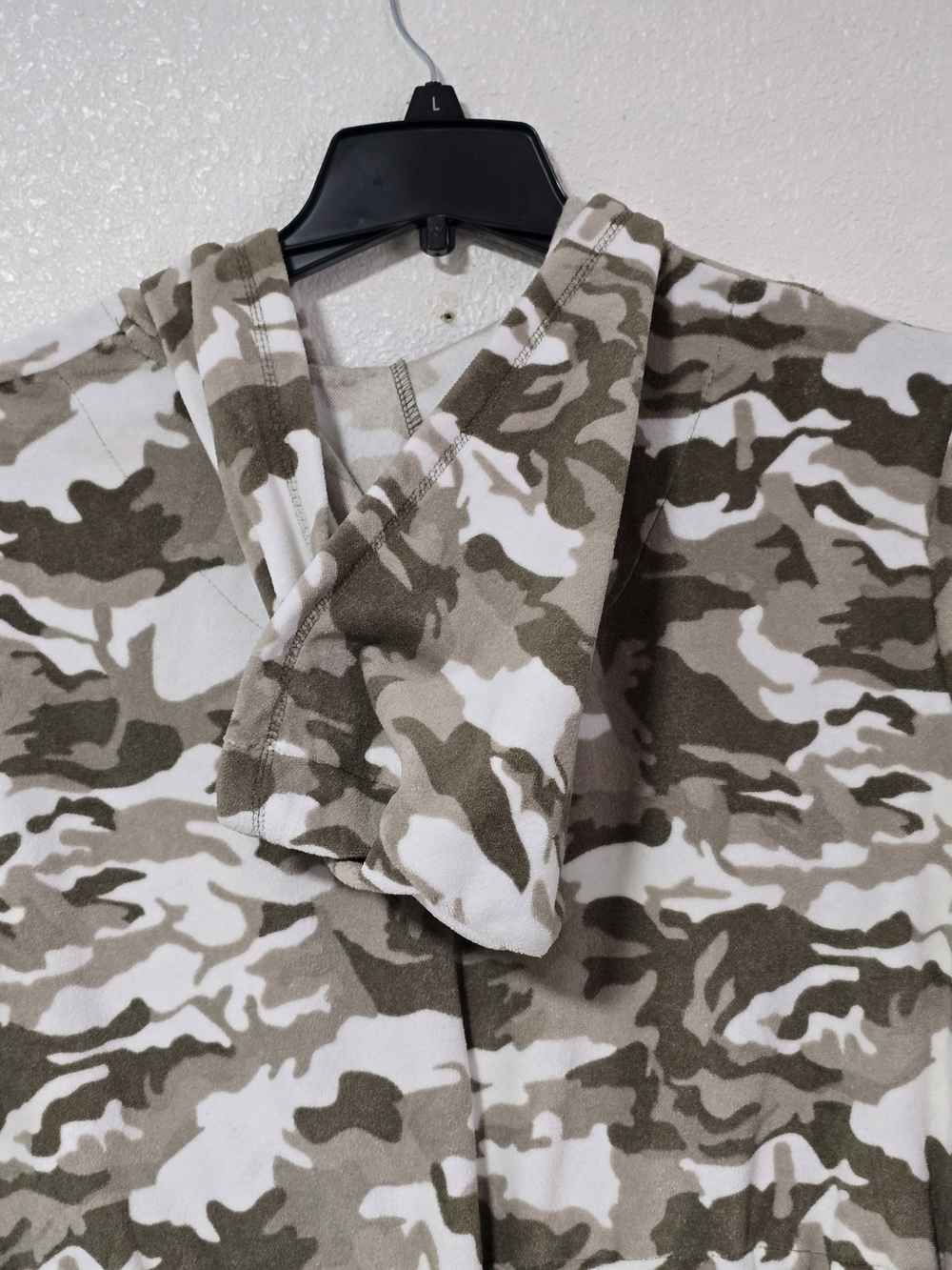 Lug Skipper Coverup Hooded Romper Camo Taupe Terry Cloth Size XL - Picture 8 of 10